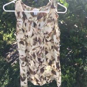 Motherhood maternity ruffled dress shirt